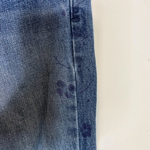 Pacsun Skinny‎ Jeans Size 28 Blue Floral Outseam Raw Hem Womens Denim - Picture 5 of 12